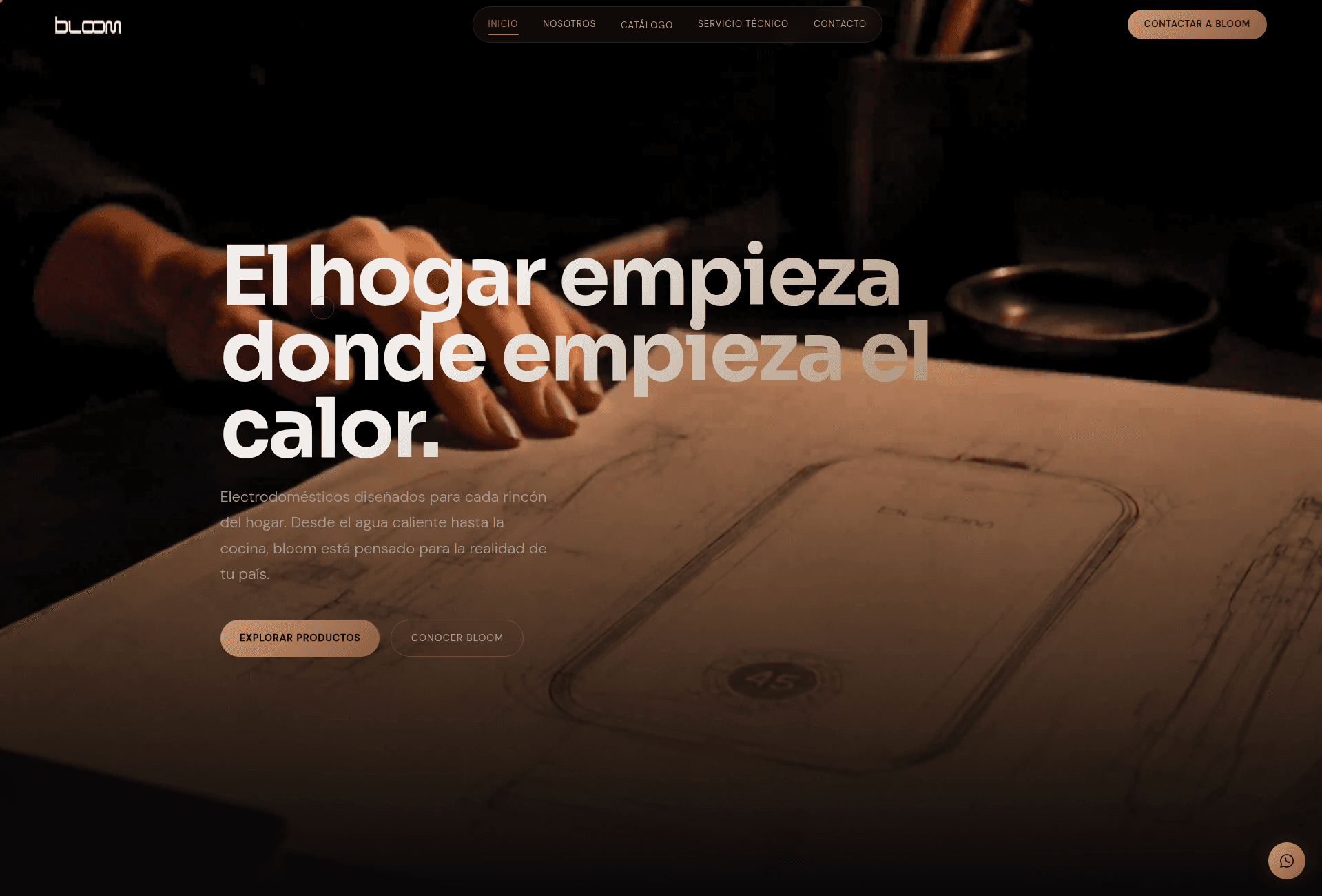 Sitio web de Bloom Electro
